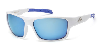 Arctic Blue Tech Lens Wrap Shades ab-66