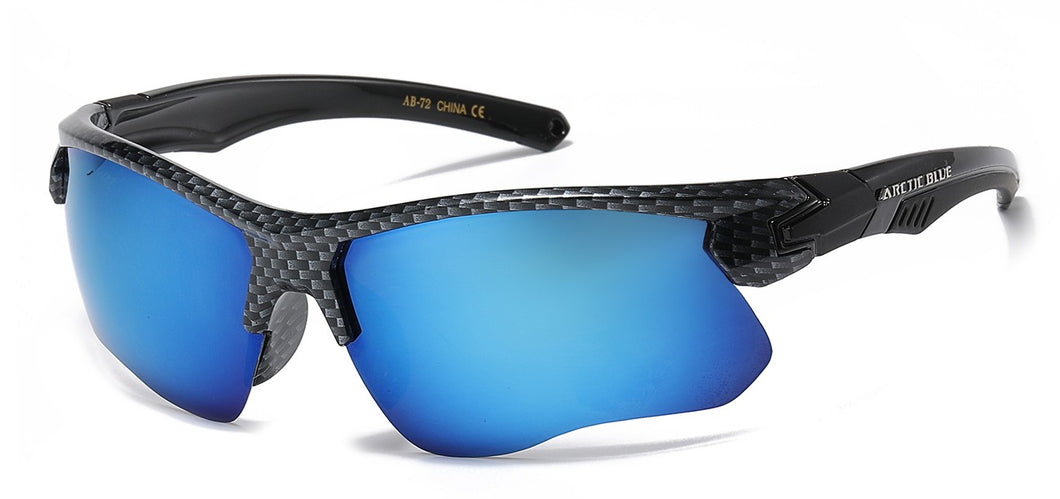 Arctic Blue Semi-Rimless Sunglasses ab-72