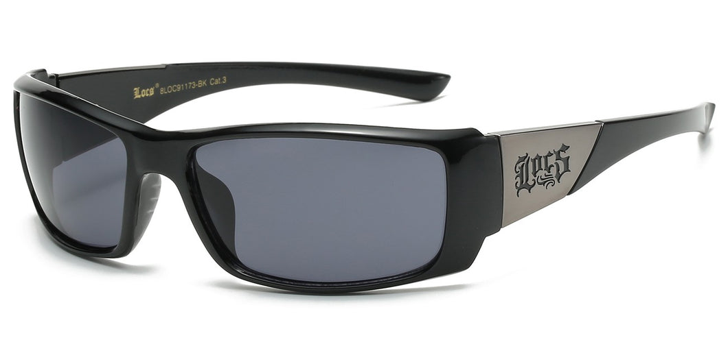 Locs Sports Wrap Sunglasses loc91173-bk