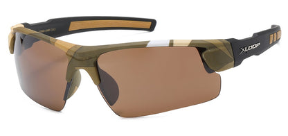 X-Loop Semi Rimless Sunglasses x2660-camo