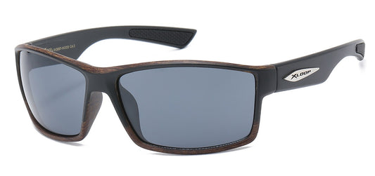 X-Loop Sport Wrap Sunglasses x2697-wood