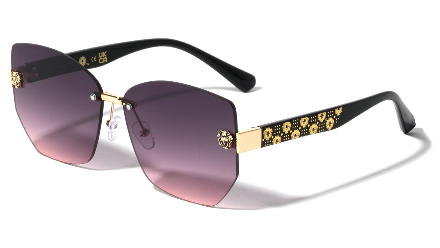 Lion Rimless Butterfly Sunglasses lh-m7837