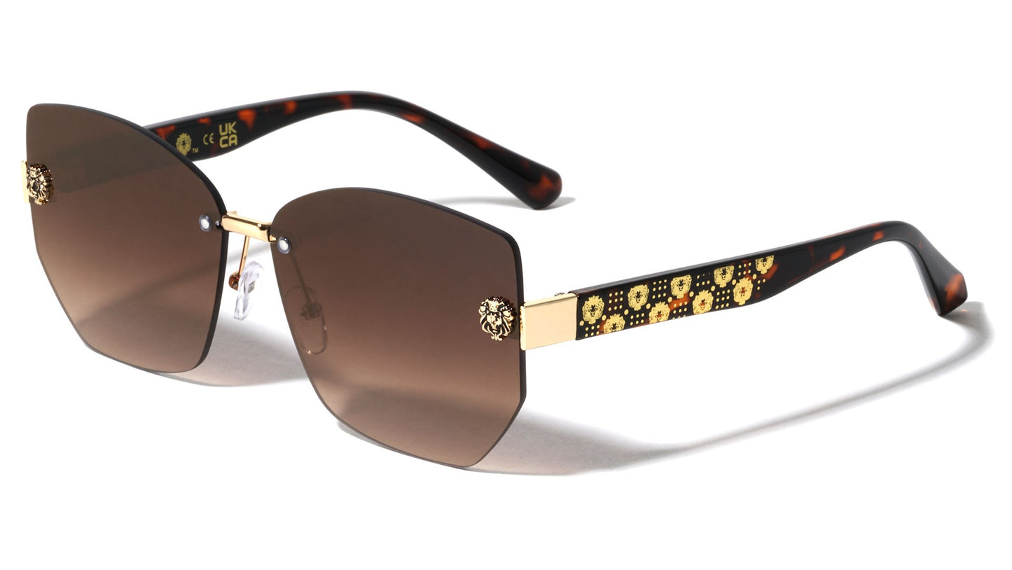 Lion Rimless Butterfly Sunglasses lh-m7837