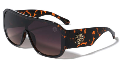 Lion Head Oversized Shield Shades lh-p4075