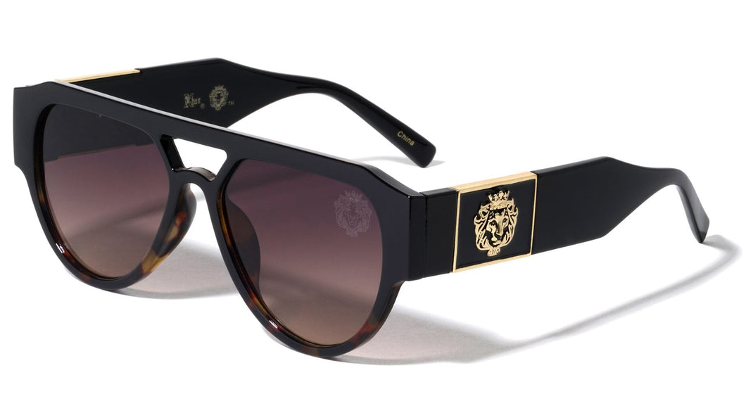 Lion Flat Top Thick Temple Shades lh-p4054