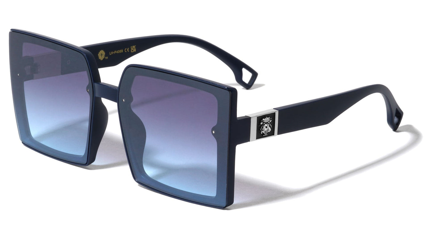 Lion Cutout Square Sunglasses lh-p4069