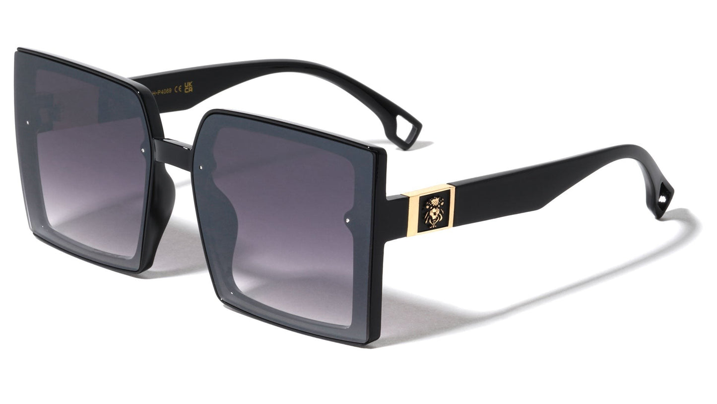 Lion Cutout Square Sunglasses lh-p4069