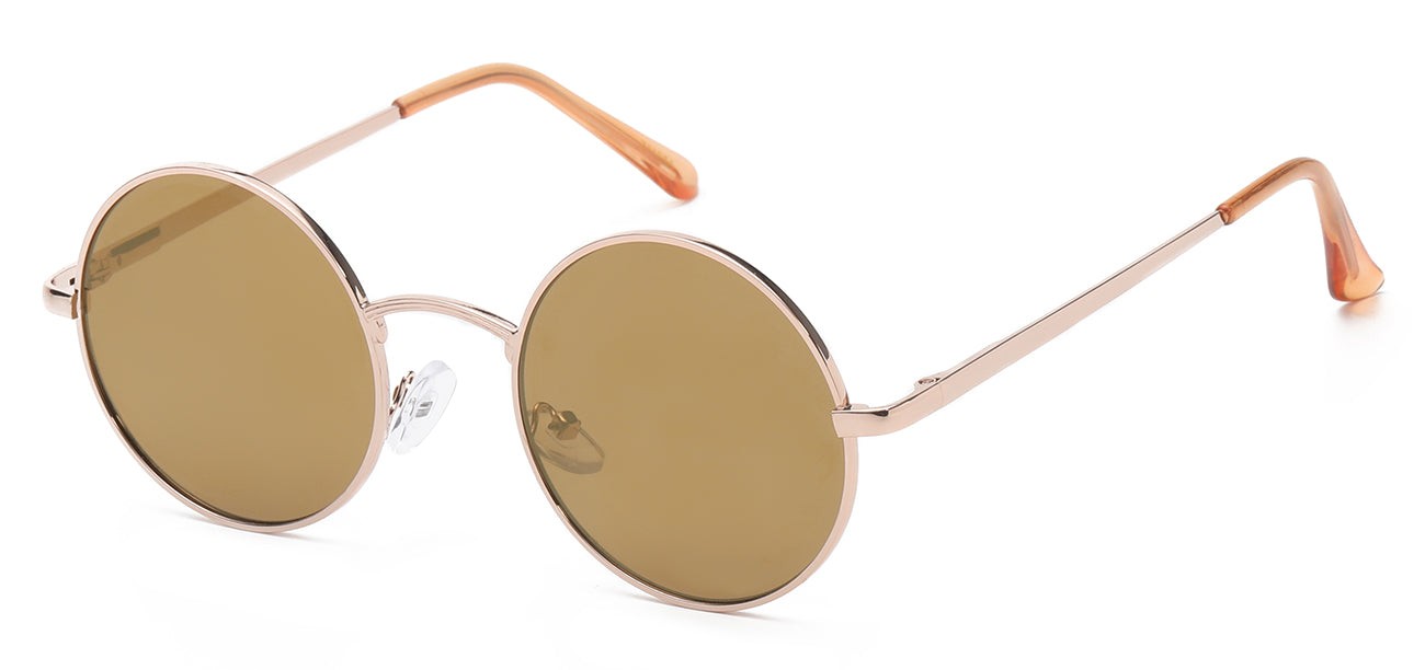 Classic Metallic Round Sunglasses 711054