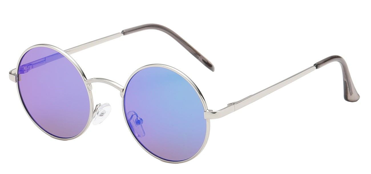 Classic Metallic Round Sunglasses 711054