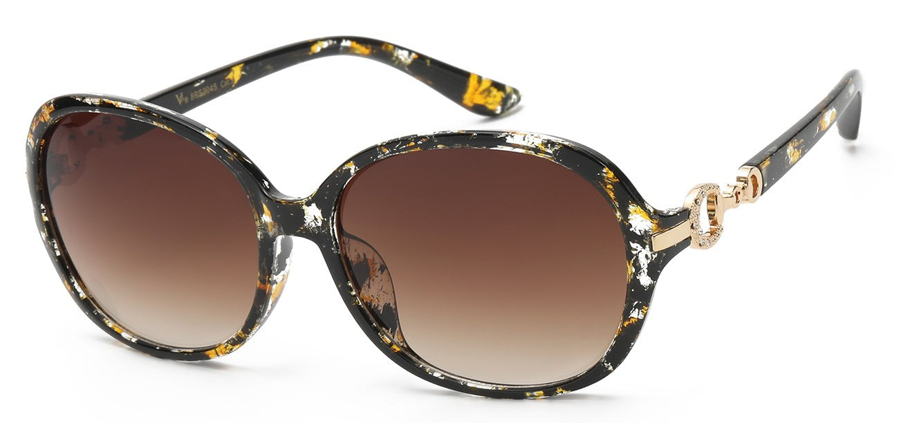 Rhinestone Round Frame Sunglasses rs2045