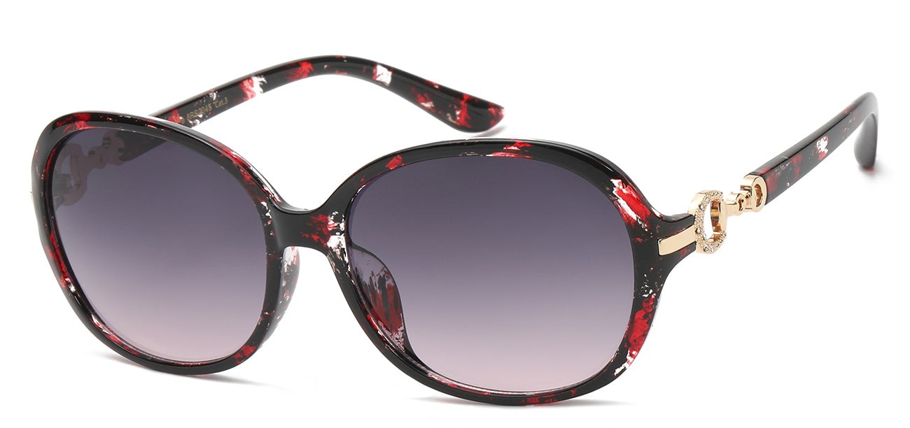 Rhinestone Round Frame Sunglasses rs2045