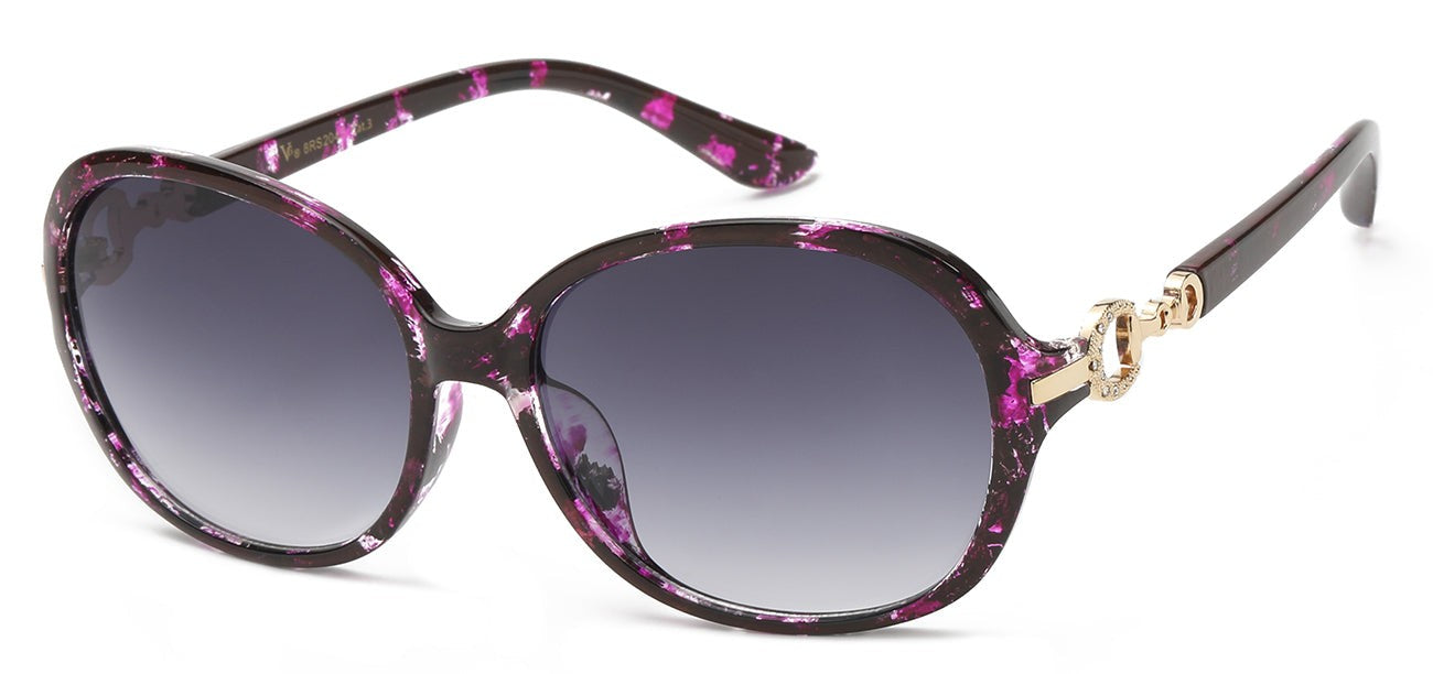 Rhinestone Round Frame Sunglasses rs2045