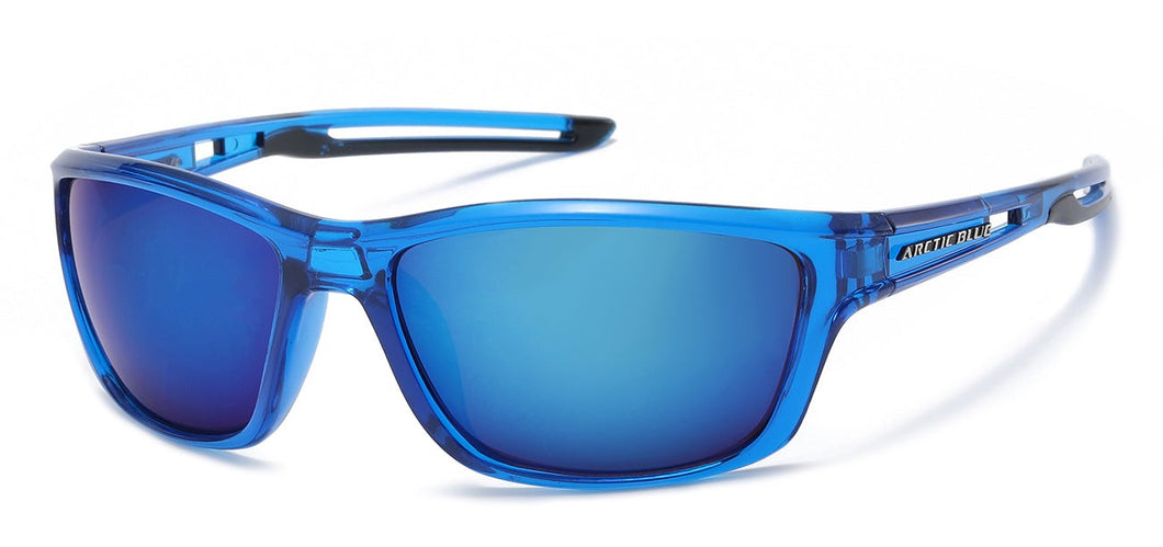 Arctic Blue Wrap Anti-Glare Sunglasses ab-79