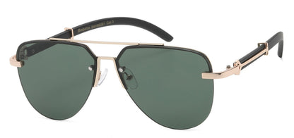 Manhattan Semi-Rimless Aviators mh88061