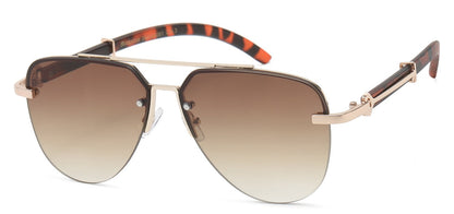 Manhattan Semi-Rimless Aviators mh88061