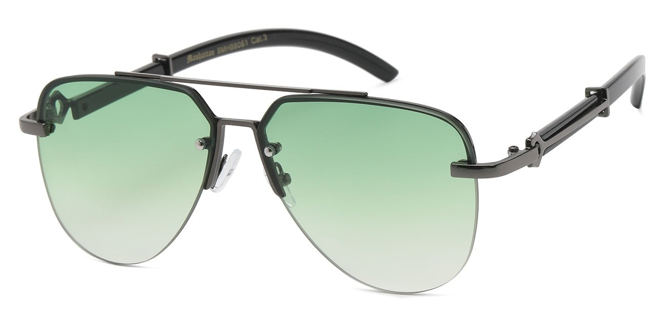 Manhattan Semi-Rimless Aviators mh88061