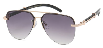 Manhattan Semi-Rimless Aviators mh88061