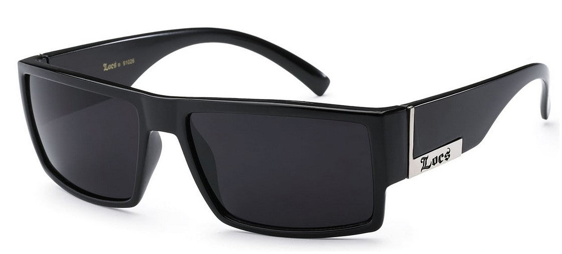 Locs Sunglasses Polished Black loc91026-bk