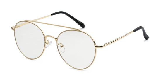 Clear Lens Spring Hinge Aviator nerd-078