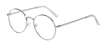 Clear Lens Metal Round Frame nerd084