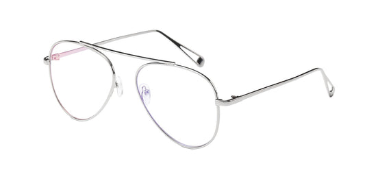 Clear Lens Single Bridge Aviator nerd-086