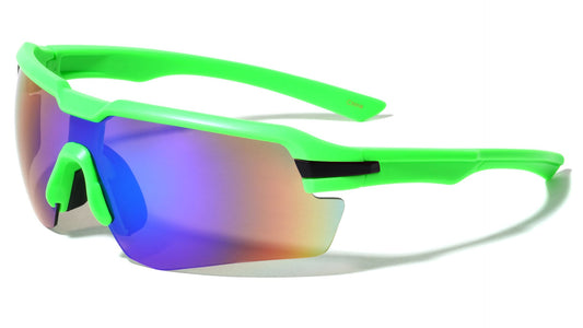 Semi Rimless Shield Sports Sunglasses bp0183-cm