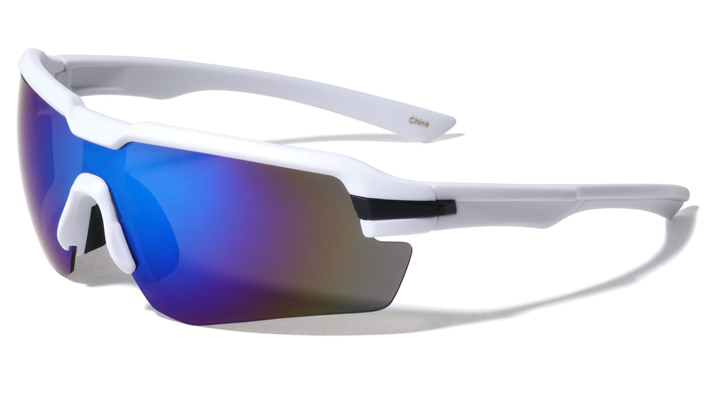 Semi Rimless Shield Sports Sunglasses bp0183-cm