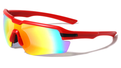 Semi Rimless Shield Sports Sunglasses bp0183-cm