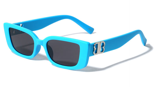 Mirrored-B Rectangle Sunglasses p30568