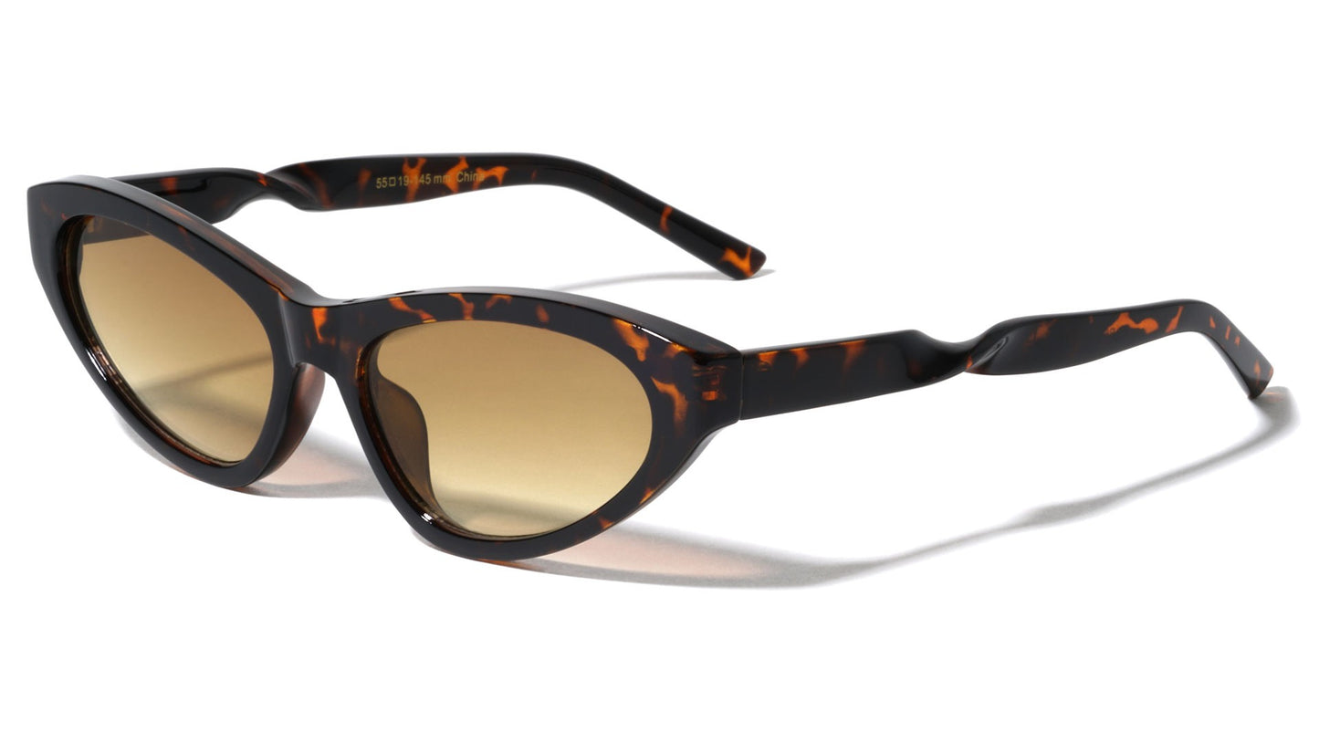 Twisted Temple Cat Eye Sunglasses p6779