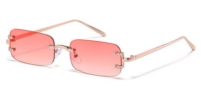 Giselle Metallic Rimless Sunglasses gsl28241