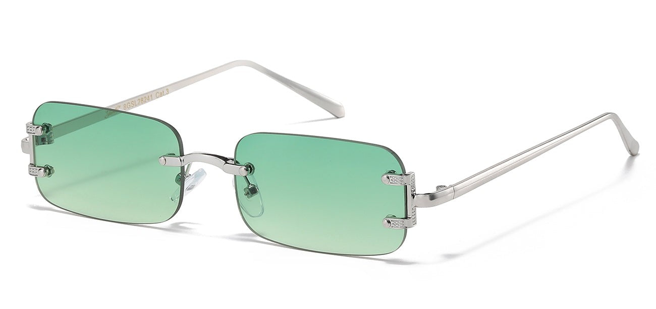 Giselle Metallic Rimless Sunglasses gsl28241