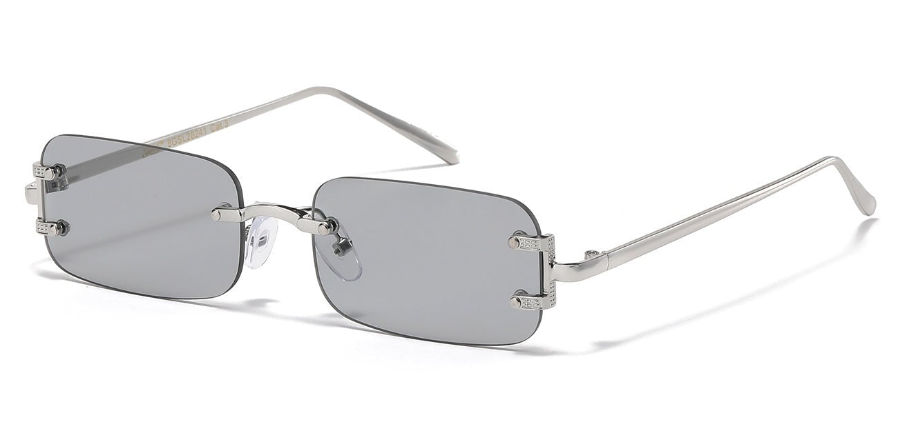 Giselle Metallic Rimless Sunglasses gsl28241