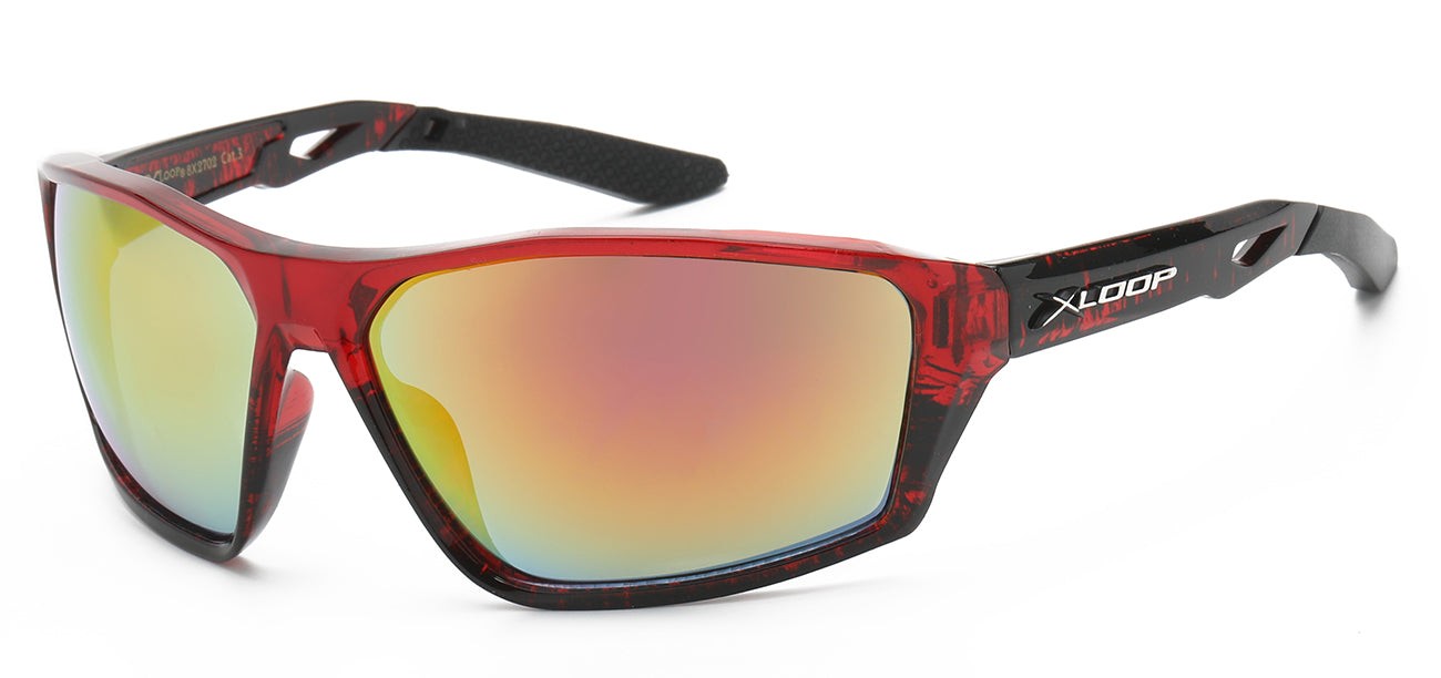 Xloop Polymer Wrap Frame Sunglasses x2702