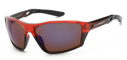 Xloop Polymer Wrap Frame Sunglasses x2702