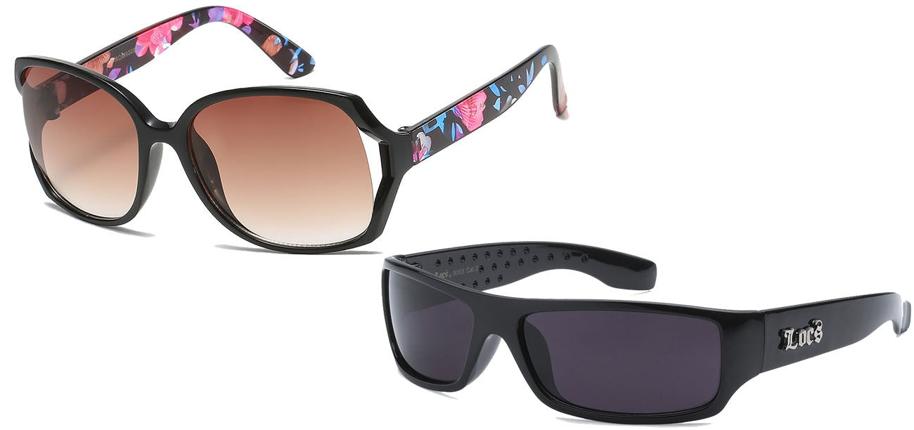 Mixed Kids Shades kg-loc9003-bk/kg-rom90086