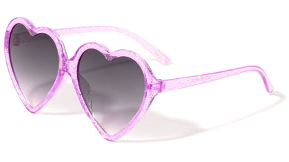 Kids Heart Glitter Sunglasses k870-heart