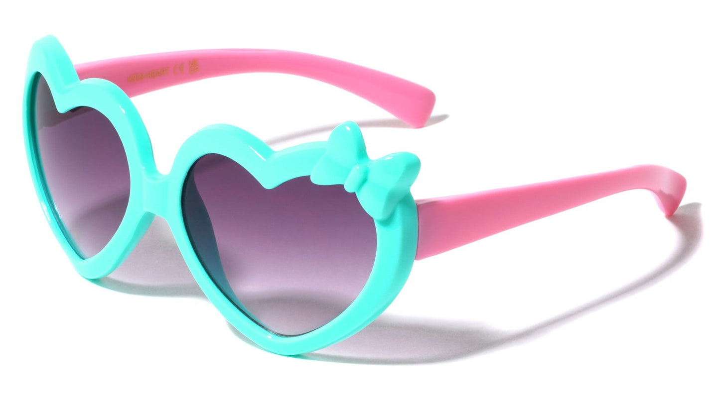 Kids Heart Shaped Sunglasses k909-heart