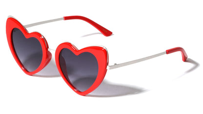 Metallic Heart Shaped Sunglasses m10908-heart