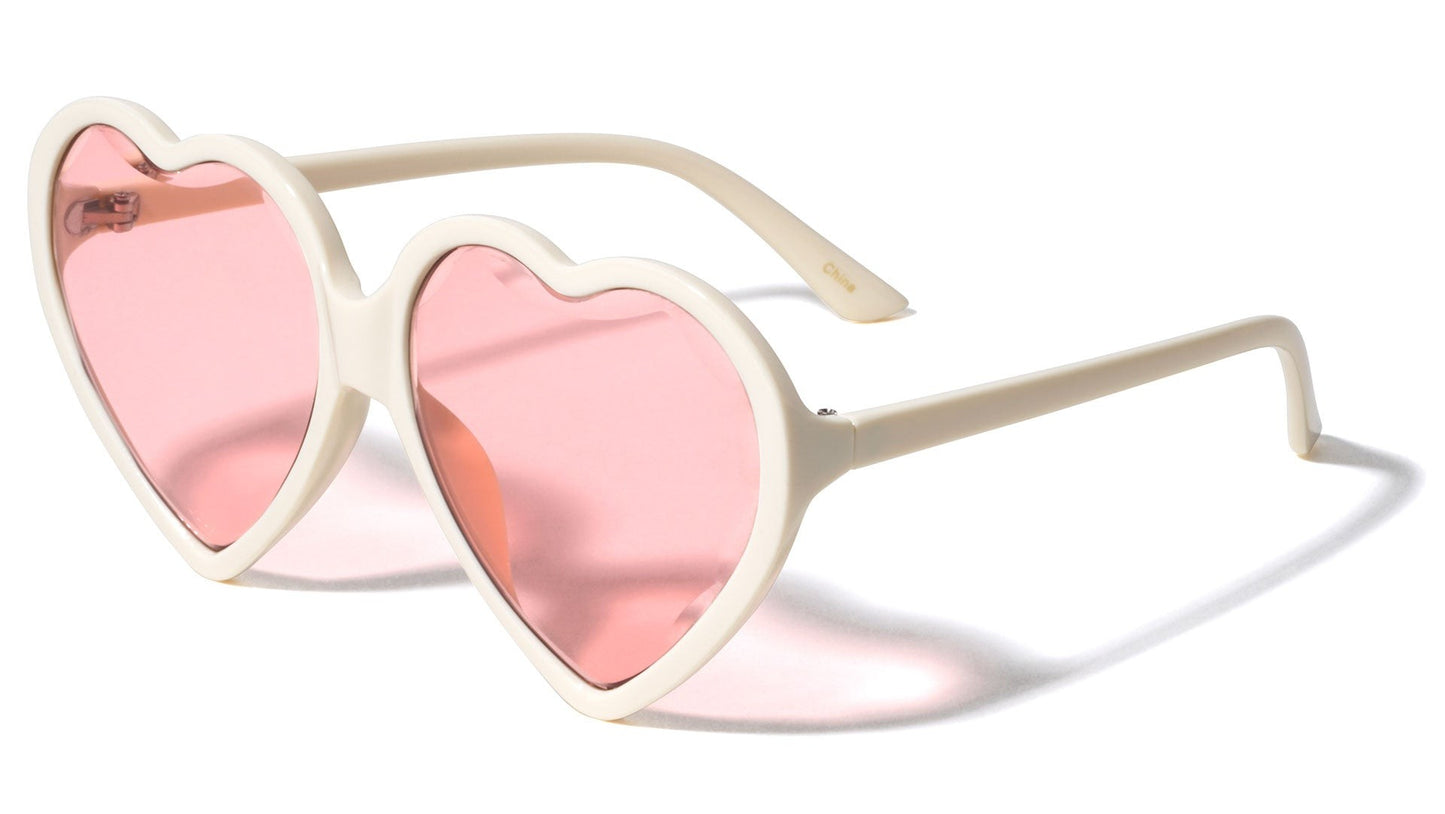 Heart Diamond Cut Lens Sunglasses p6457-heart