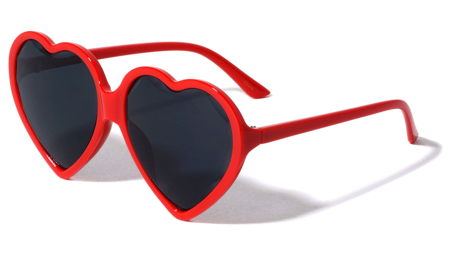 Heart Diamond Cut Lens Sunglasses p6457-heart