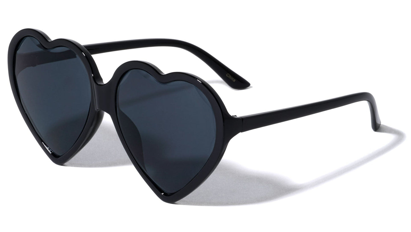 Heart Diamond Cut Lens Sunglasses p6457-heart