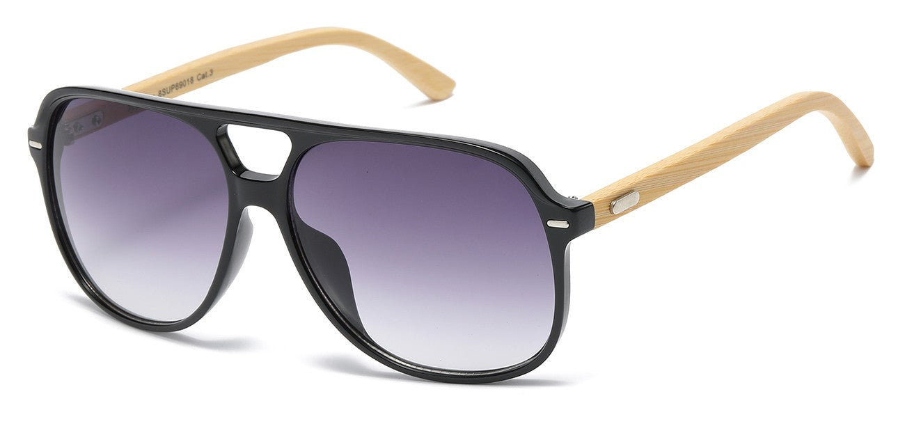 Bamboo Wood Aviator Sunglasses sup89018