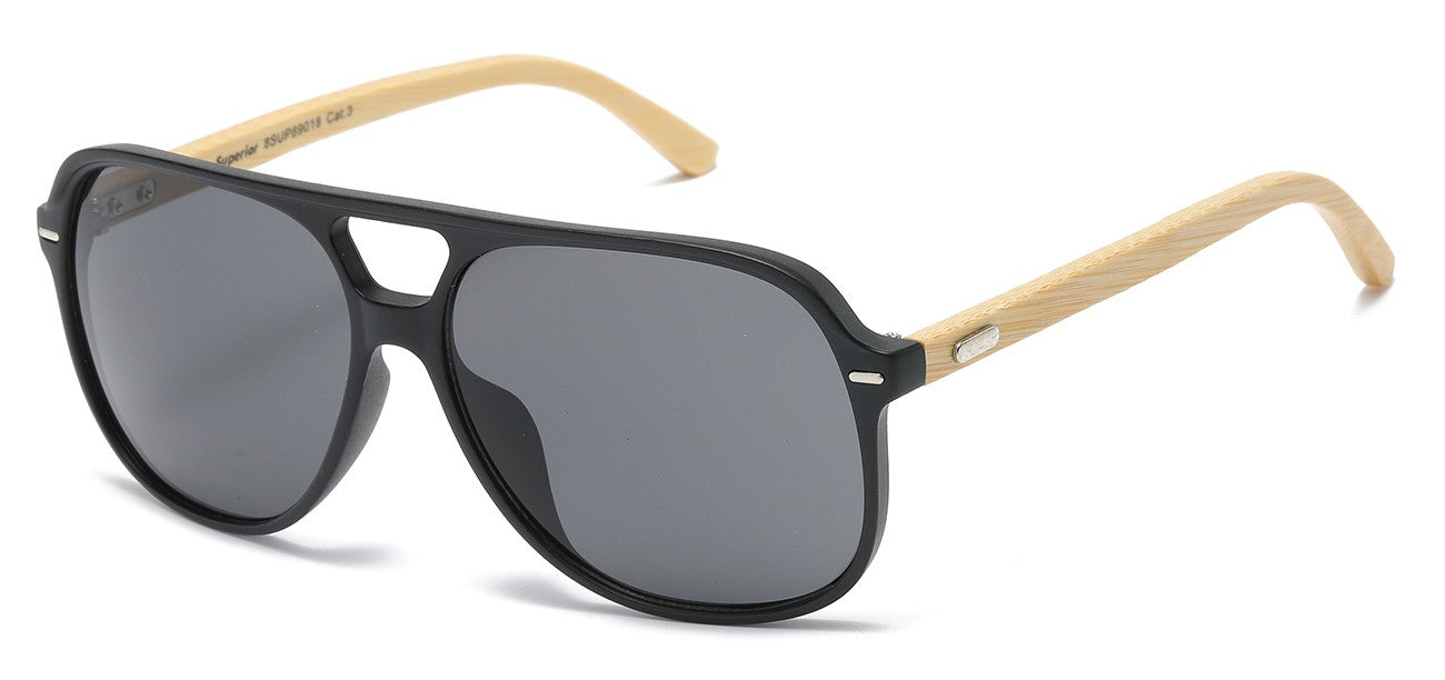 Bamboo Wood Aviator Sunglasses sup89018