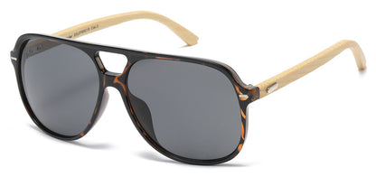 Bamboo Wood Aviator Sunglasses sup89018