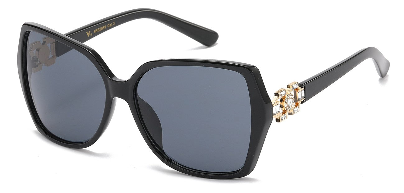 Rhinestone Polymer Frame Sunglasses rs2059