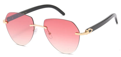 Giselle Metallic Rimless Aviator gsl28251