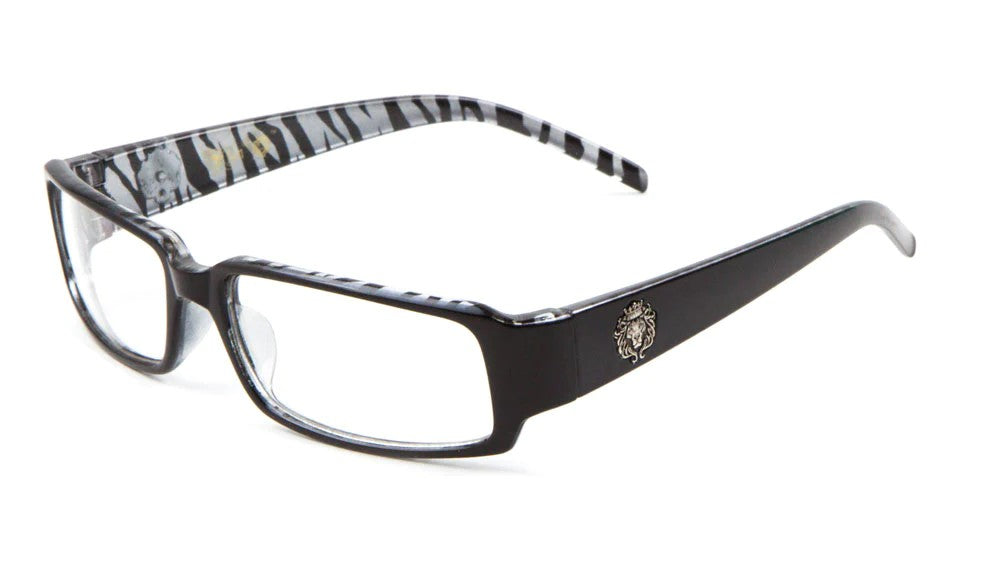 Lion Head Rectangle Clear Lens  clr-5209