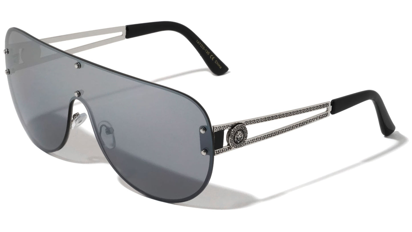 Lion Rimless Shield Sunglasses lh-m7812