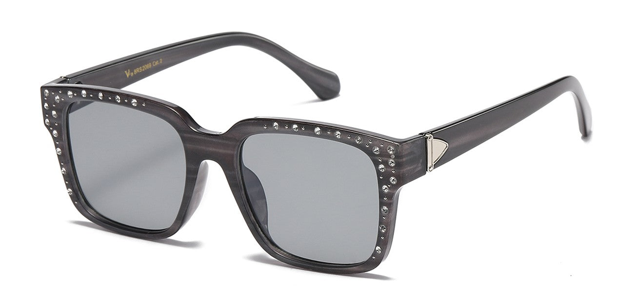 Rhinestone Square Frame Sunglasses rs2069